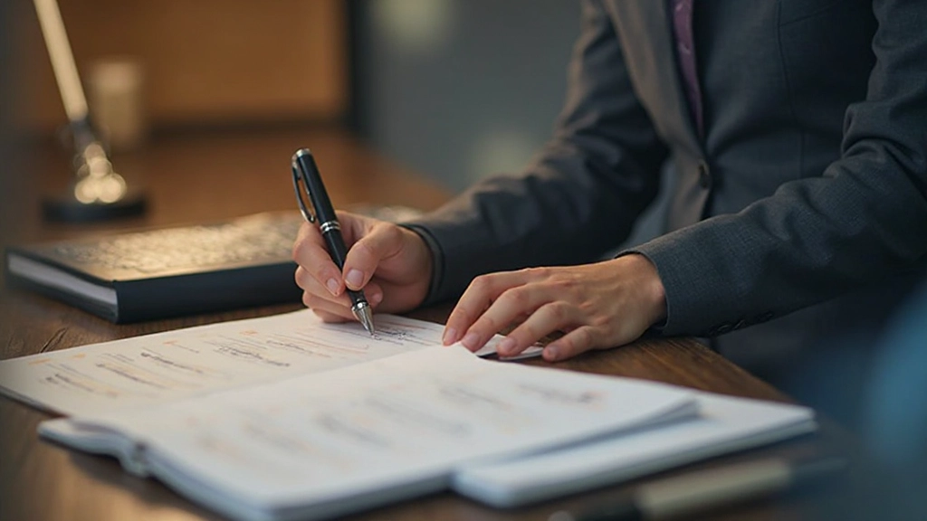 Человек работает с приоритетными задачами, используя планировщик